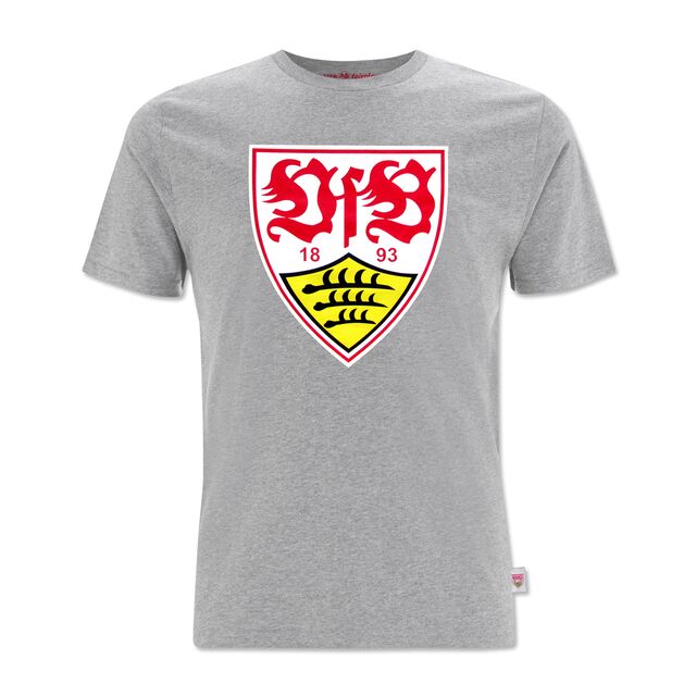 graues T-Shirt mit großem VfB Wappen