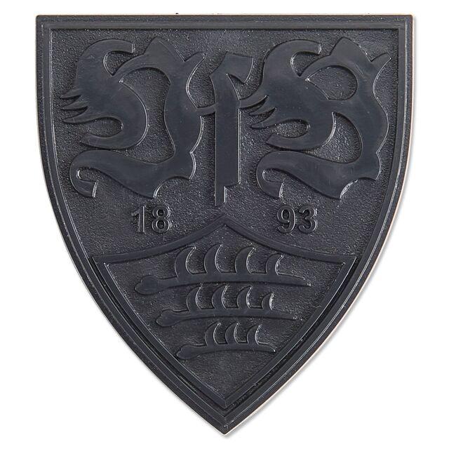 schwarzes VfB Wappen als Autoaufkleber
