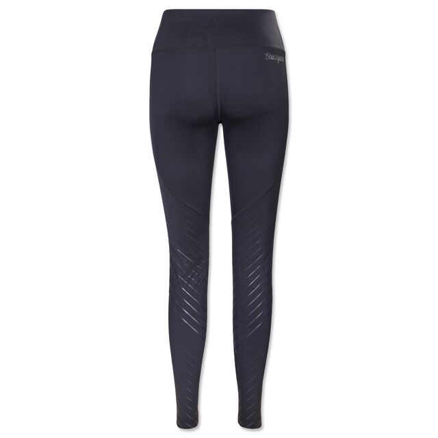 dunkelgraue Rückseite der Leggings mit kleiner Stuttgart Aufschrift
