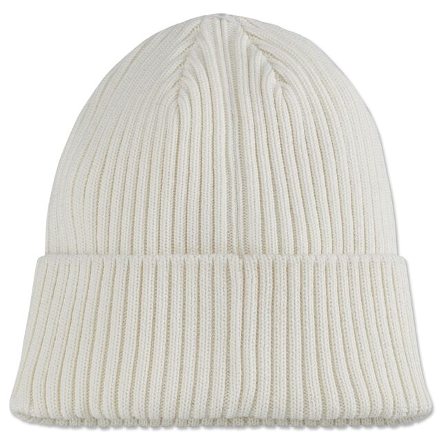 weiße Rückseite der Beanie