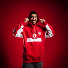 VfB hoody Südmilch red