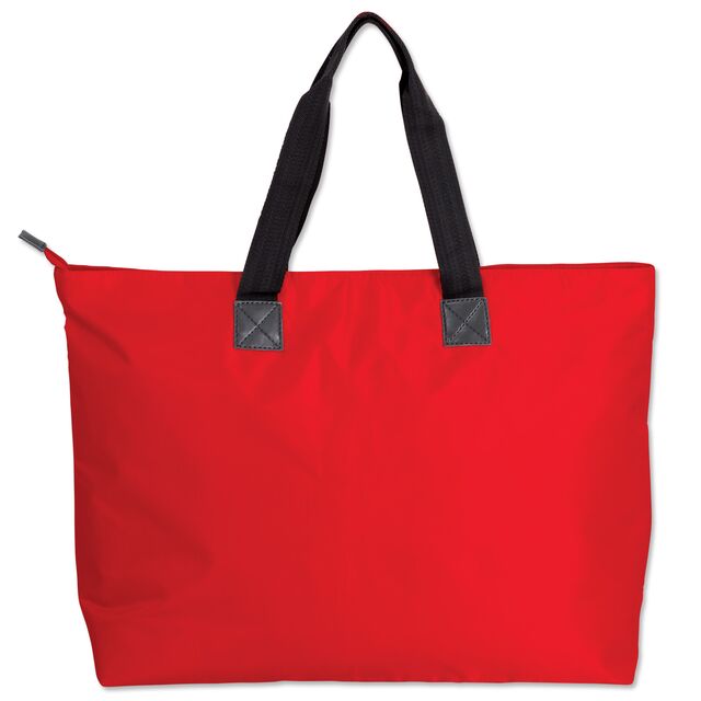 rote Rückseite der VfB Strandtasche
