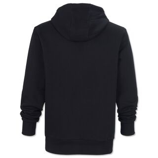 schwarze Rückseite des Hoodies