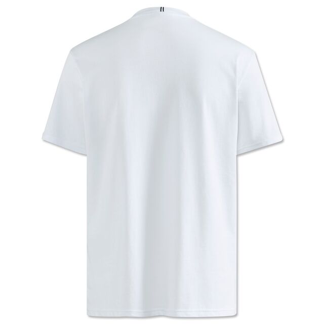 weiße Rückseite des T-Shirts