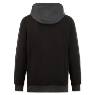 schwarze Rückseite des Hoodies
