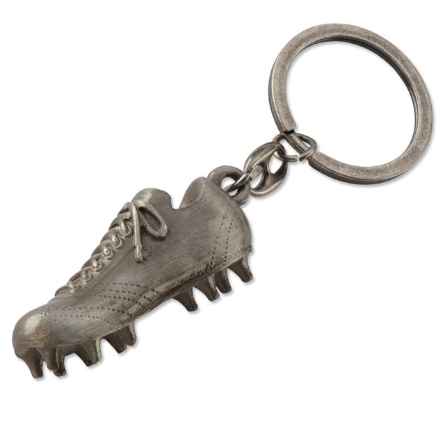 silberner Stollenschuh als Schlüsselanhänger