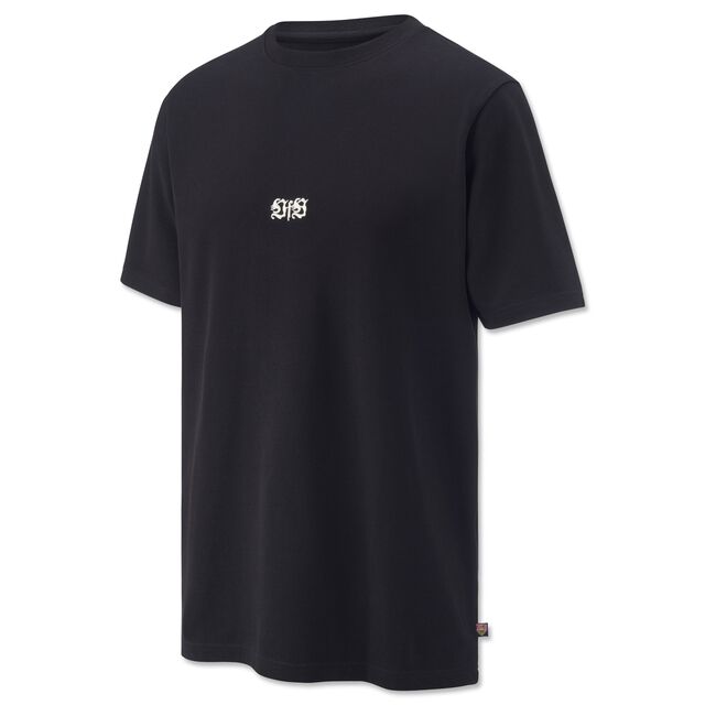 Schwarzes T-Shirt mit Schriftzug VfB in der Mitte 