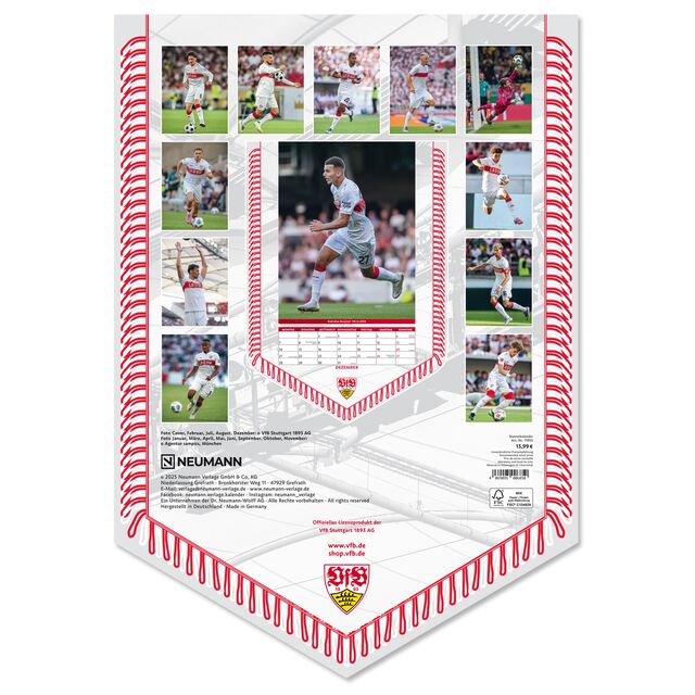 Rückseite des Kalenders mit kleinen Ansichten aller Bilder