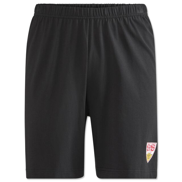 schwarze Shorts mit VfB Wappen
