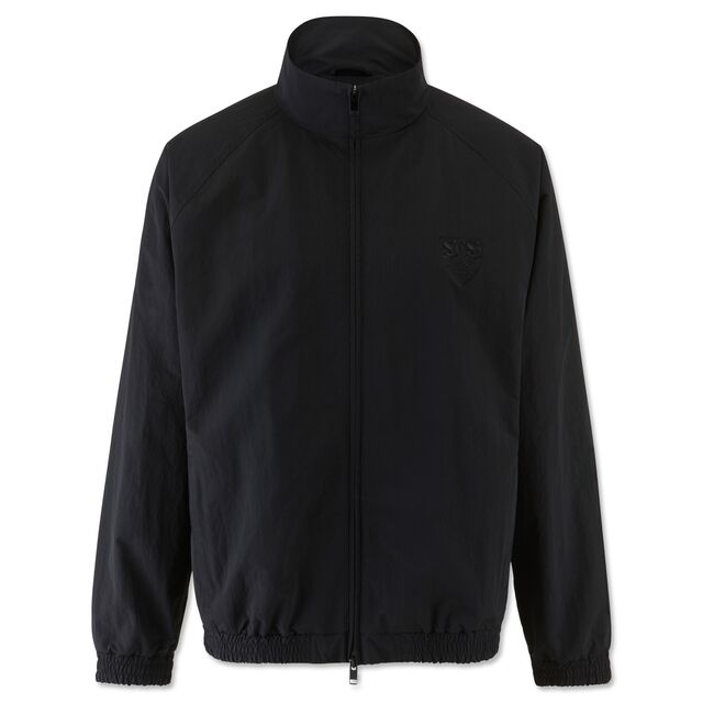 schwarze Rückseite der Trainingsjacke