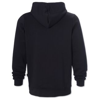 schwarze Rückseite des Hoodies