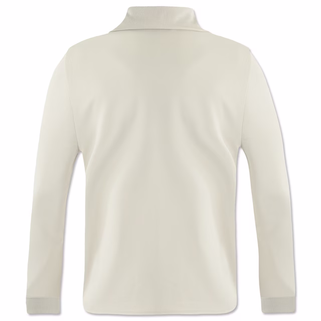 beigefarbene Rückseite der Tracksuite Jacke Freizeit 25/26