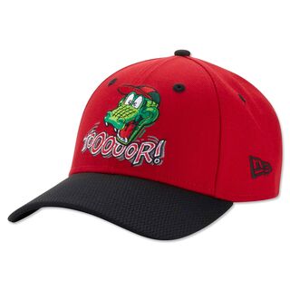 rote Cap mit schwarzem Schirm, Fritzle Gesicht und Schriftzug Tooooor! auf der Vorderseite