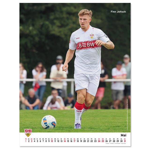 Kalenderblatt Mai mit Finn Jeltsch