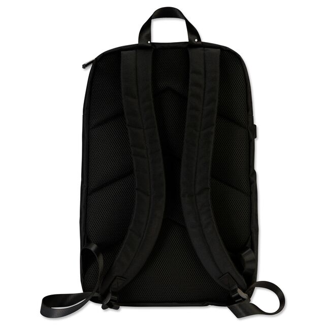 schwarze Rückseite des VfB Rucksacks Wappen Sport