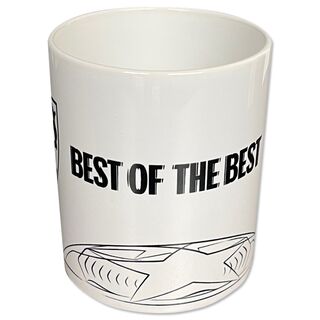 Aufschrift Best of the Best auf der VfB CL Tasse Best of the Best