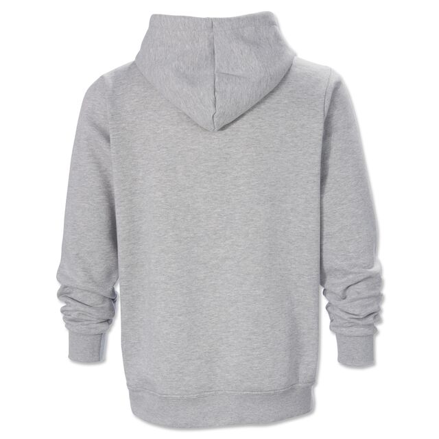 graue Rückseite des Hoodies