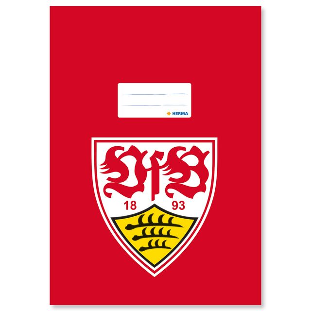 roter Heftschoner mit großem VfB Wappen