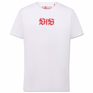weißes T-Shirt mit rotem VfB Logo