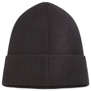 schwarze Rückseite der Beanie