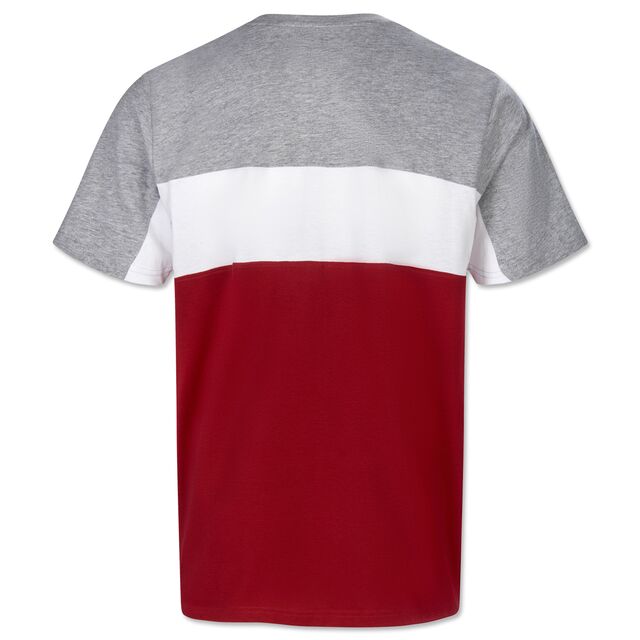 Rückseite des VfB T-Shirts STUTTGART in Grau, Weiß und Rot