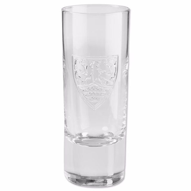 Schnapsglas mit transparentem VfB Wappen