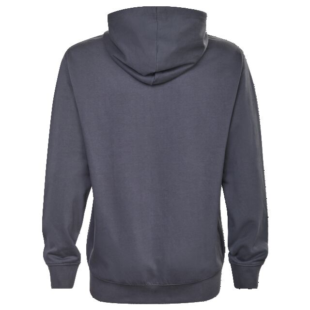 graue Rückseite des Zip Hoodies