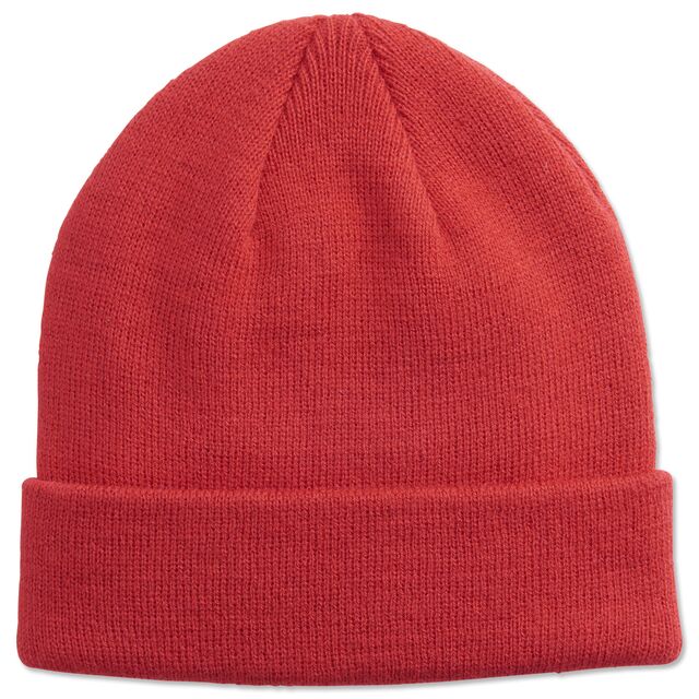 rote Rückseite der VfB Baby Beanie