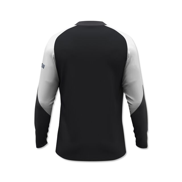 schwarz-weiße Rückseite des Trainingslongsleeves 25/26