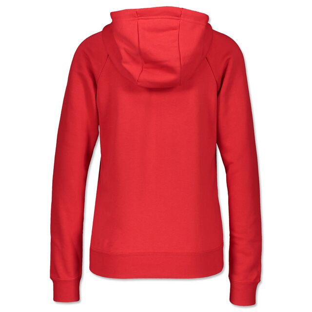 rote Rückseite des Hoodies