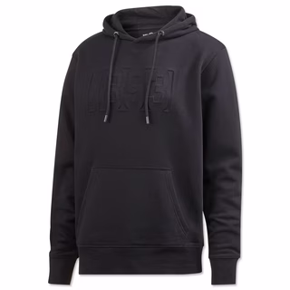 schwarzer Hoodie mit Kängurutaschen und eingestickter 1893 auf der Vorderseite