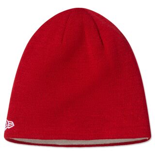 rote Rückseite der Beanie