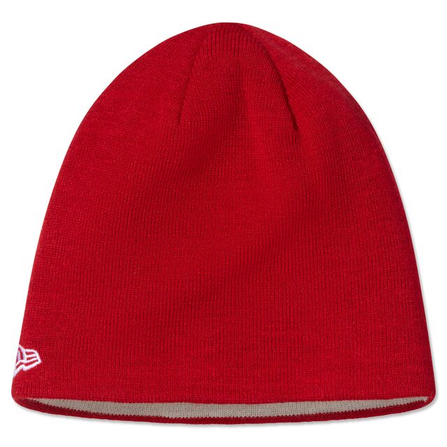 rote Rückseite der Beanie