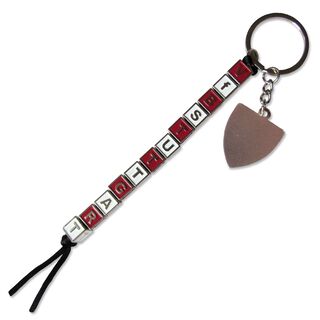 Würfelkette mit dem Schriftzug VfB Stuttgart als Schlüsselanhänger