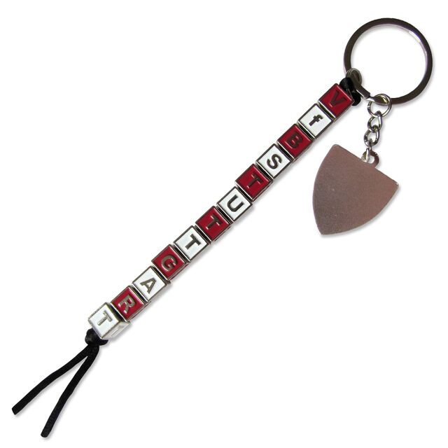 Würfelkette mit dem Schriftzug VfB Stuttgart als Schlüsselanhänger