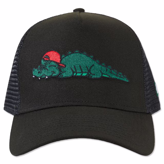 Schwarze Cap mit schlafendem Fritzle 