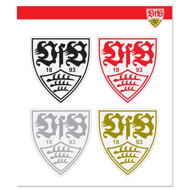 VfB Aufkleber 4er Set
