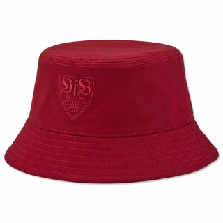 roter Fischerhut mit rotem VfB Wappen