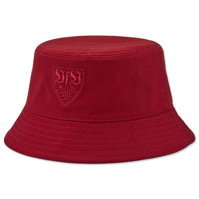 roter Fischerhut mit rotem VfB Wappen