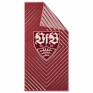 VfB Duschtuch Wappen bordeaux