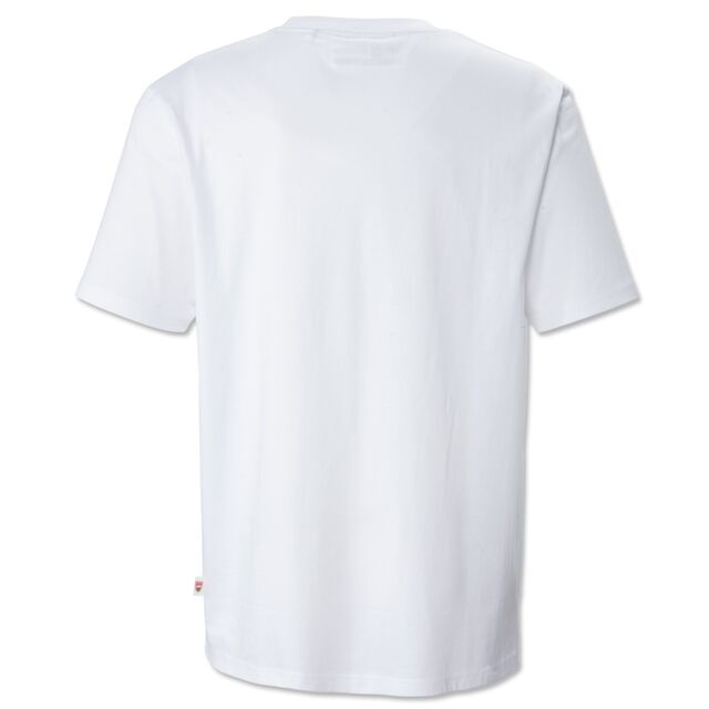 weiße Rückseite des VfB T-Shirts Brustring Wappen