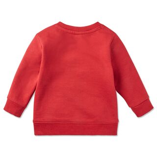 rote Rückseite des VfB Baby Sweater Fritzle