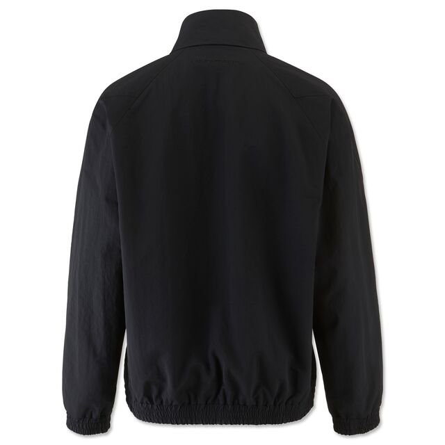 schwarze Rückseite der Trainingsjacke
