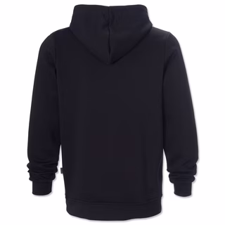 schwarze Rückseite des Hoodies