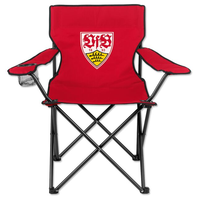 roter Campingstuhl mit VfB Wappen