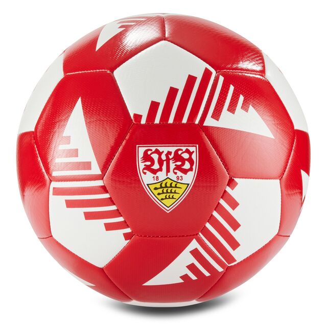 rot-weißer Fußball mit VfB Wappen