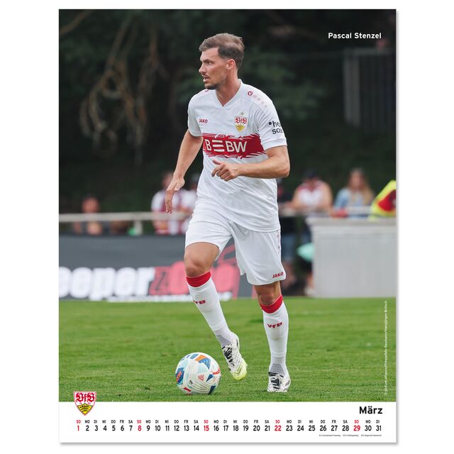 Kalenderblatt März mit Pascal Stenzel
