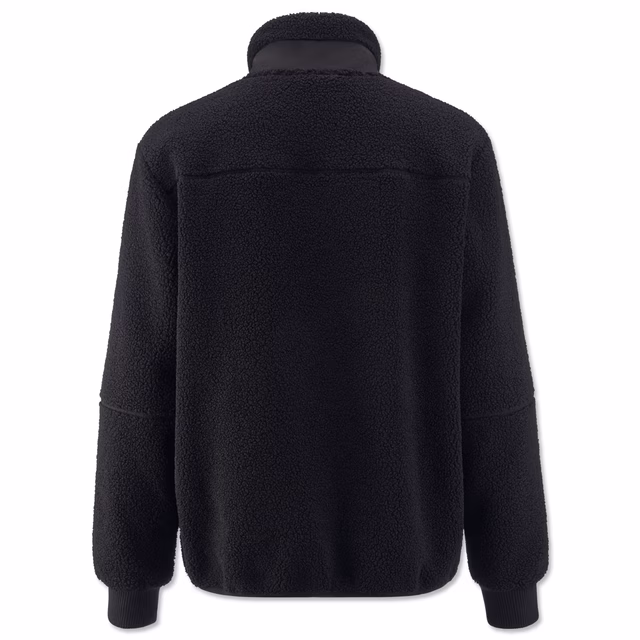 schwarze Rückseite der Teddy-Jacke