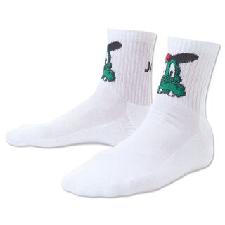 Weiße Socken mit Fritzle Gesicht 