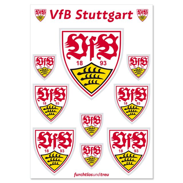 VfB Wappen in verschiedenen Größen als Aufkleber
